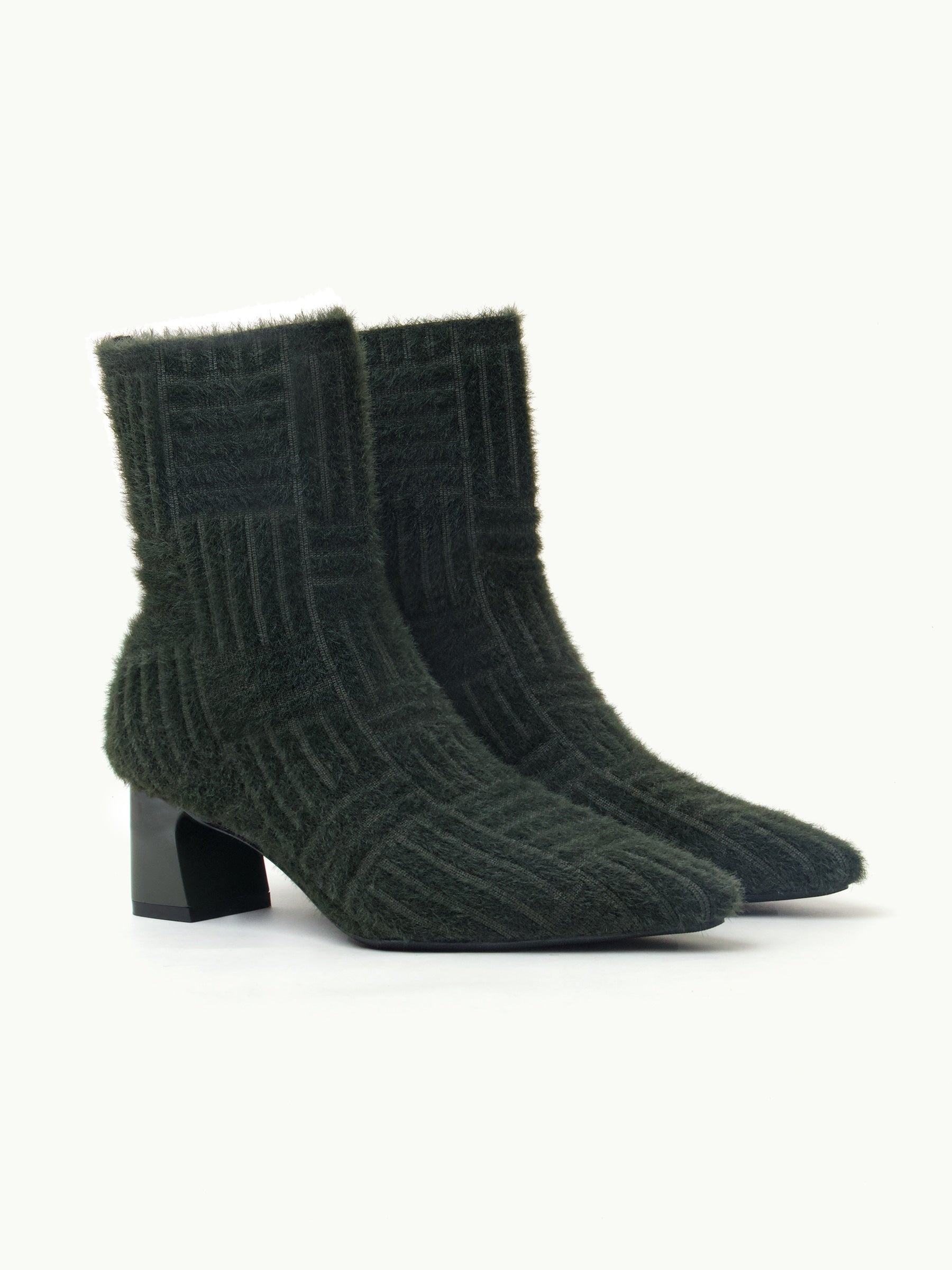 Olive heel booties best sale